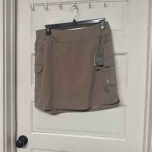 Free Country Taupe Athletic Skort with Cargo Pocket